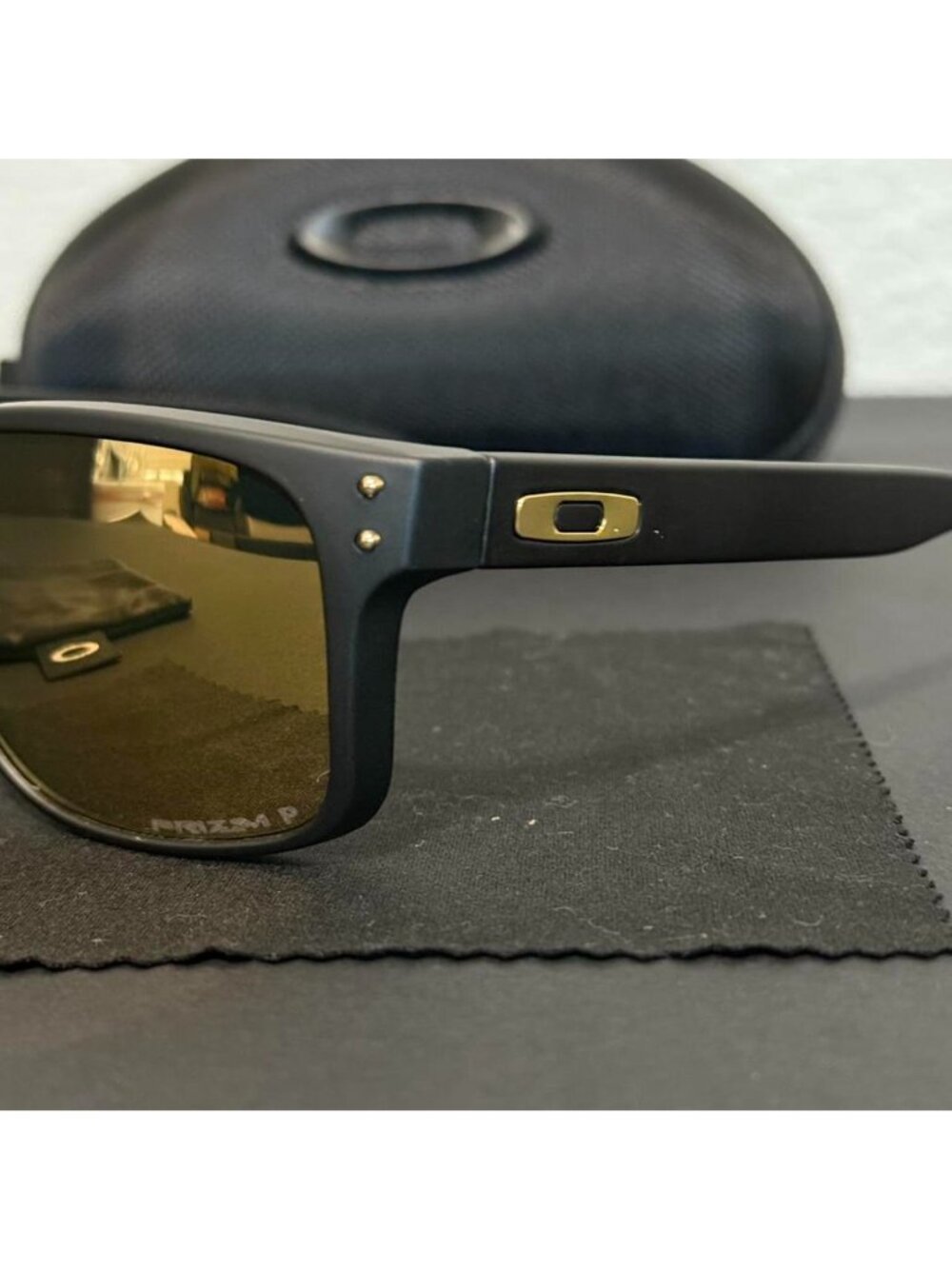 OO9102 Oakley Holbrook 24K Prizm Polarized Sunglasses - Picture 6 of 9